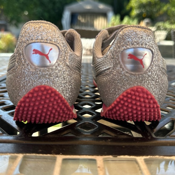 Puma Whirlwind Glitz Glitter Sneakers Silver 1.5C NEW - Picture 4 of 6